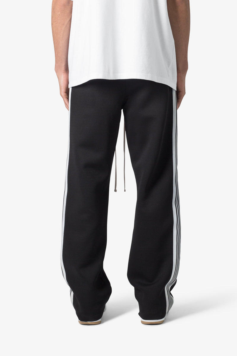 Tricot Side Stripe Pants - Black | mnml | shop now