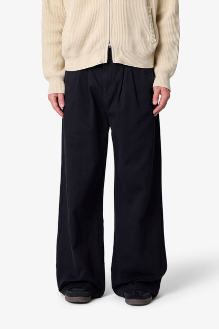 Twill Barrel Trouser - Black