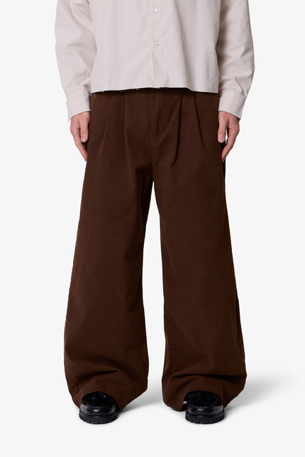 Twill Barrel Trouser - Brown