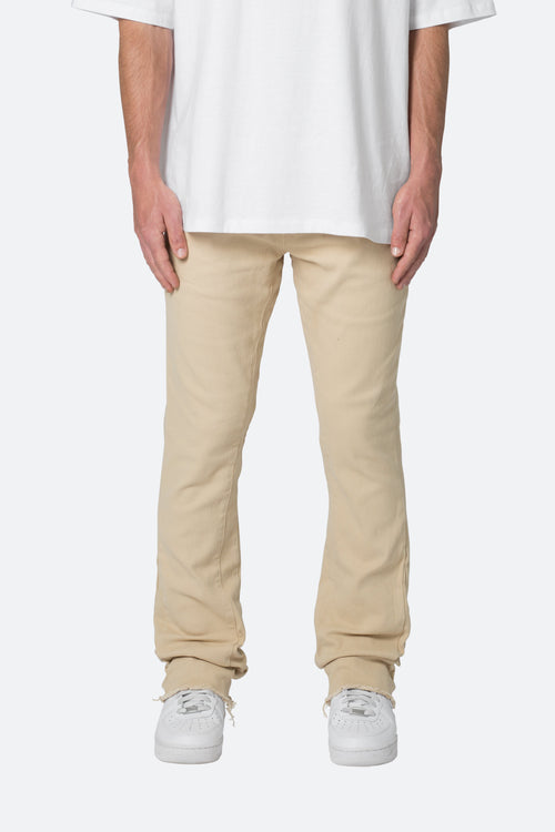 Kuwalla Tee Men's Tan Stretch Twill Hybrid Chino Skinny Stack