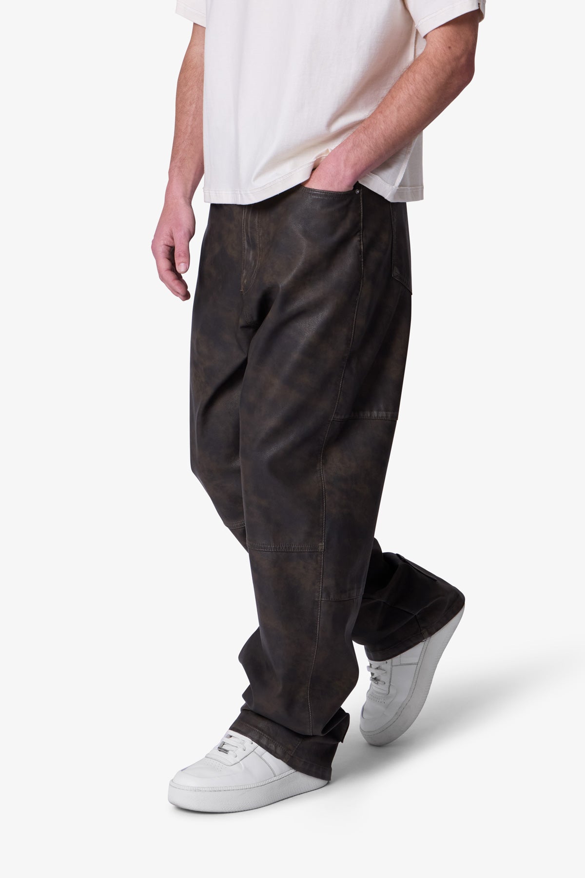 Ultra Baggy Arcane Pants - Black/Brown | mnml
