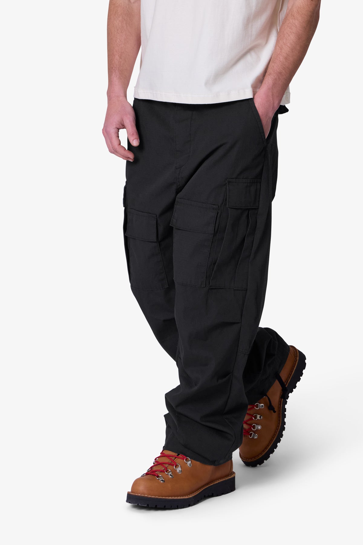Rave Double Cargo Pants - Dusty Brown | mnml | shop now