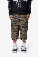 Pantalones cortos cargo ultra holgados - Camuflaje de tigre