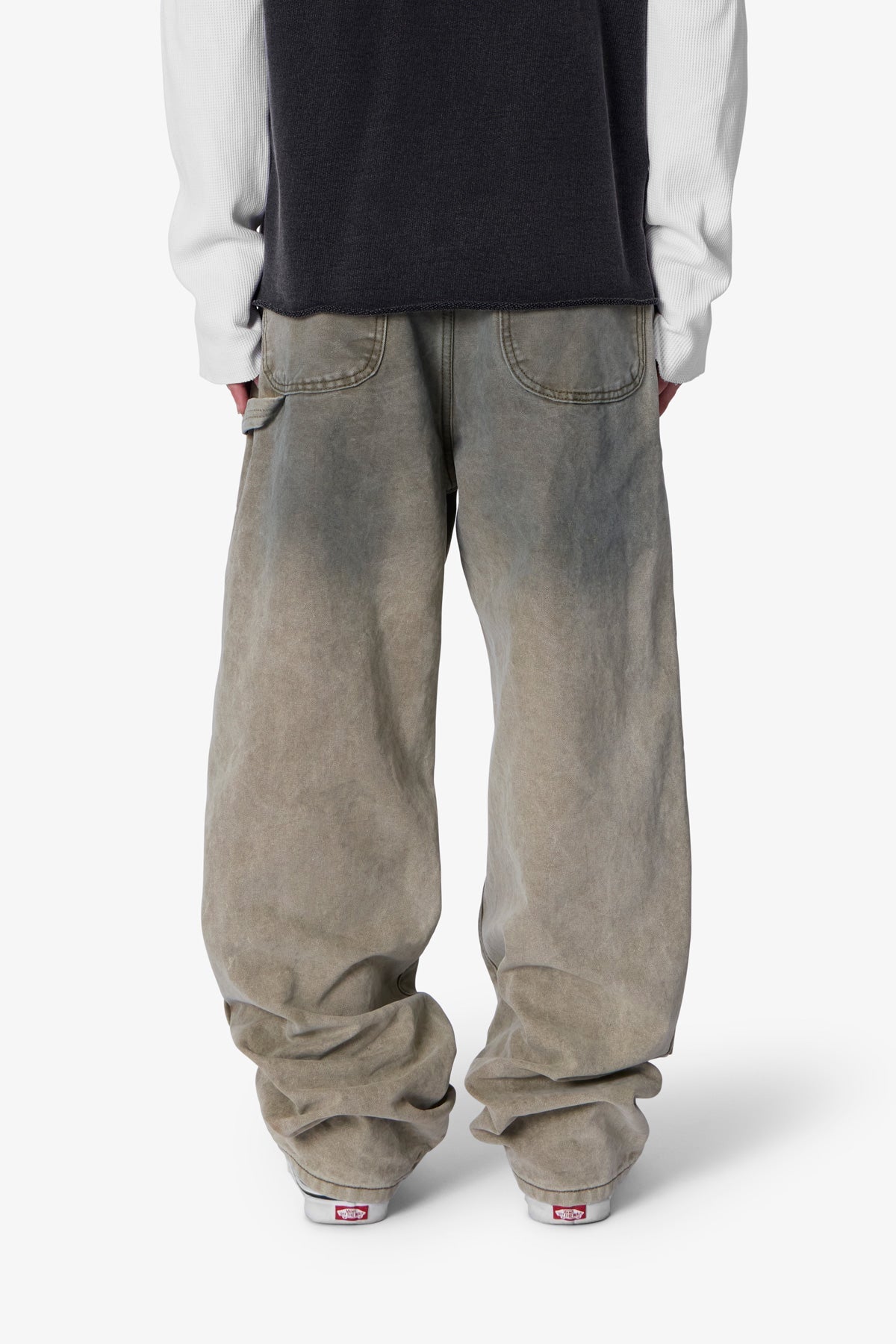 Ultra Baggy Chainlink Double Knee Pants - Khaki | mnml
