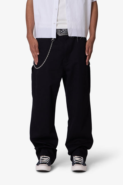 Ultra Baggy Chino Pants - Black