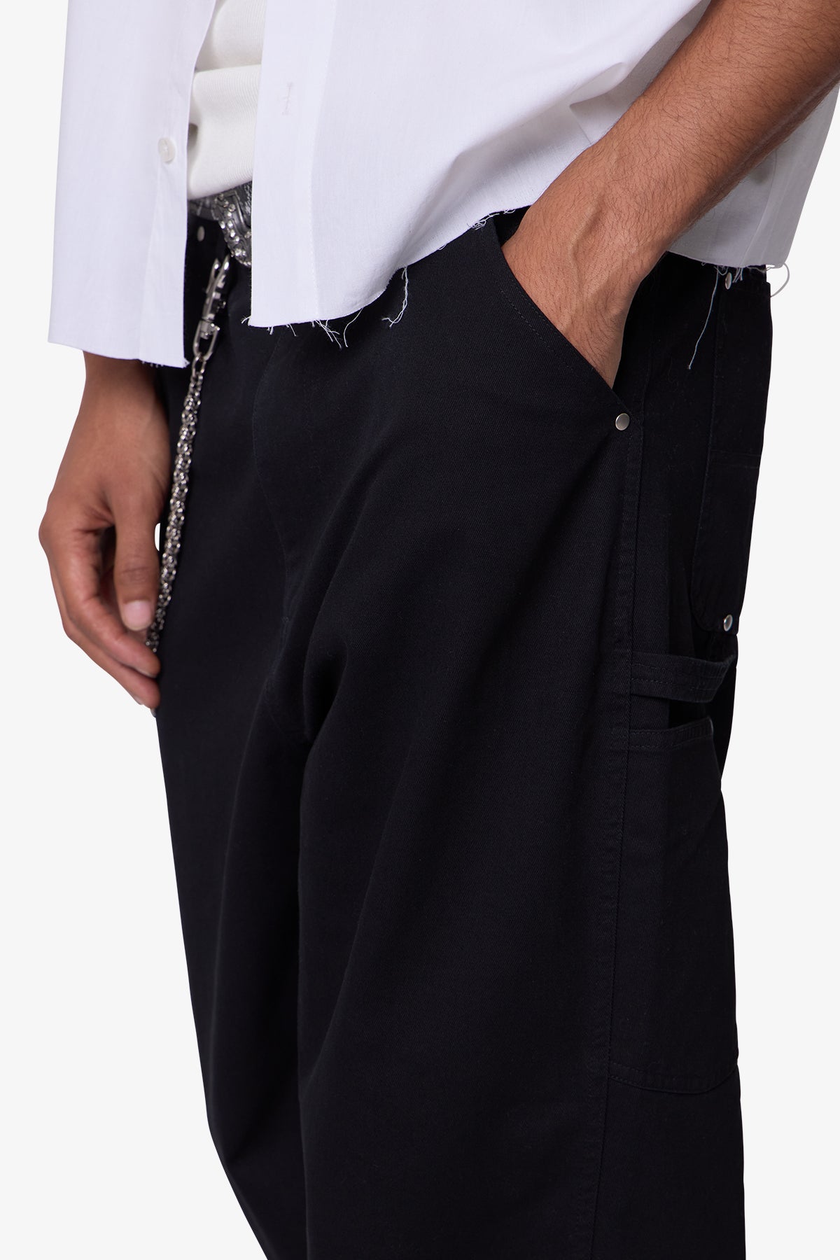 Ultra Baggy Chino Pants - Black | mnml | shop now