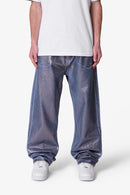 Ultra Baggy Chrome Sprayed Denim - Blue/Silver