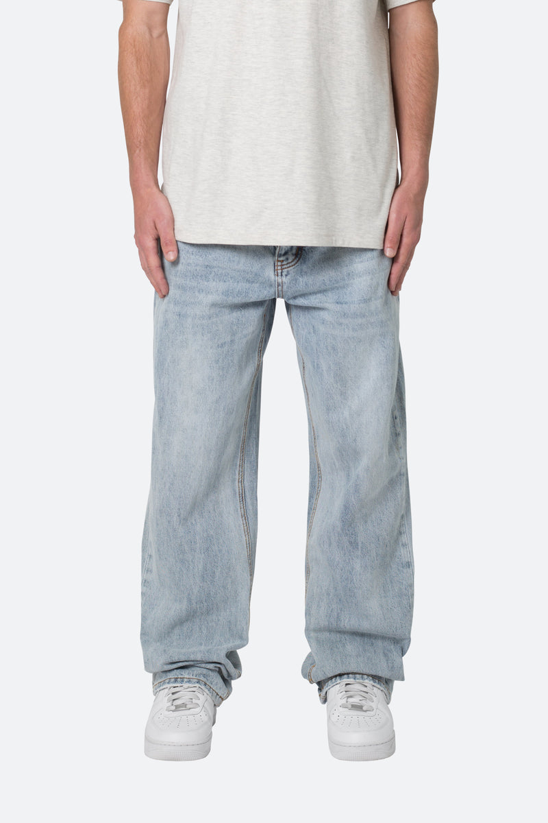 Ultra Baggy Denim - Light Blue | mnml | shop now