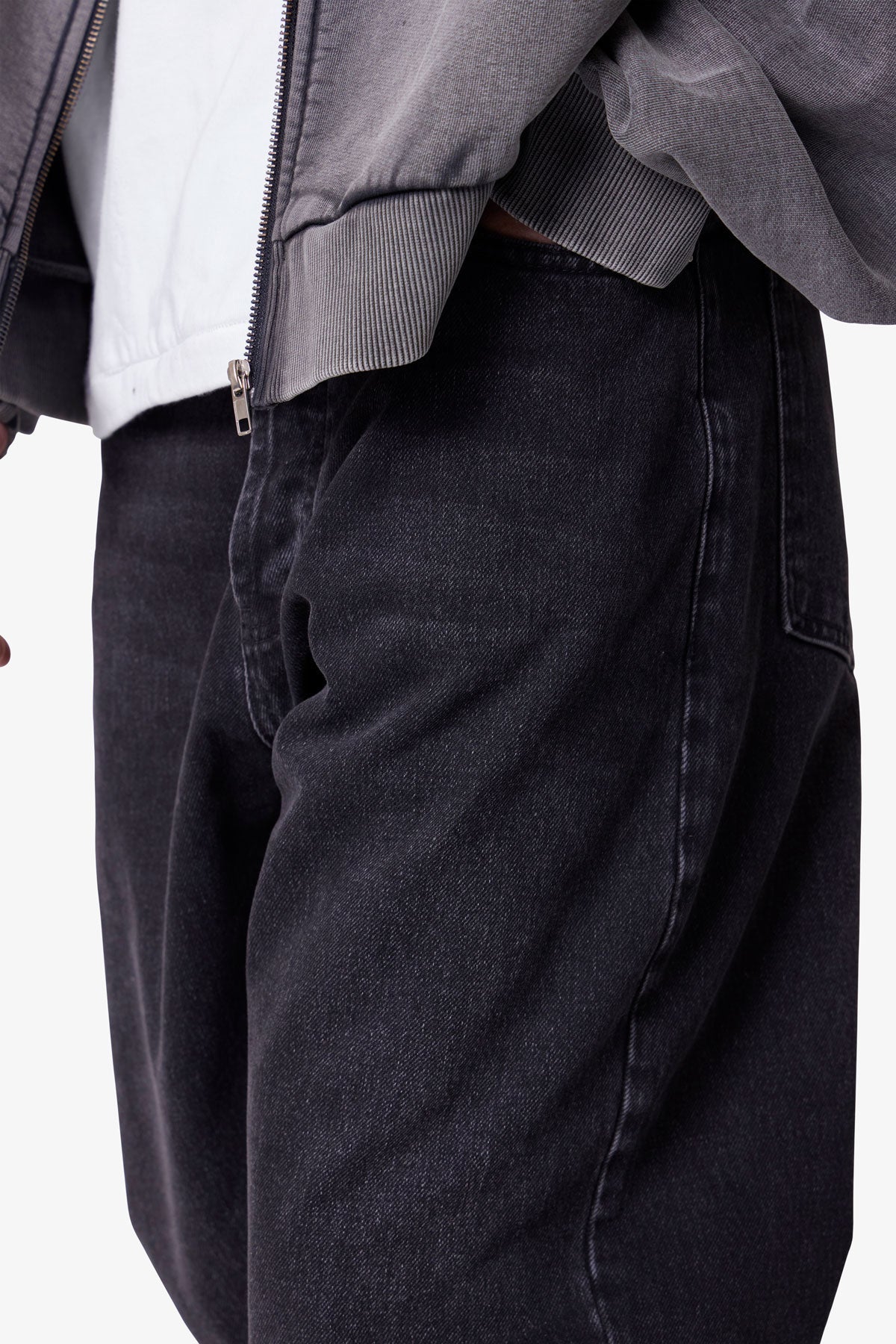 Ultra Baggy Denim - Stone Wash Black | mnml