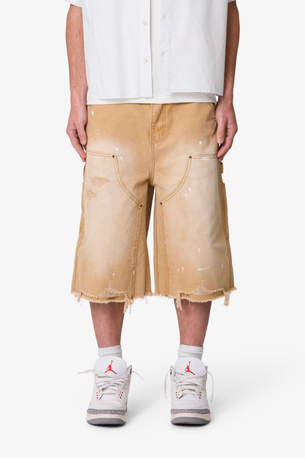 Short de travail ultra ample - Beige