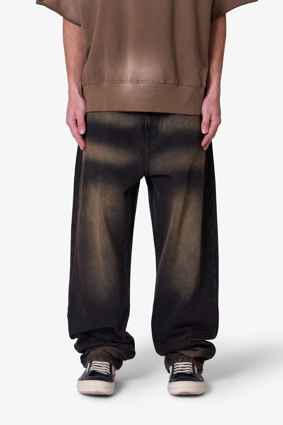 Void Baggy Cargo Denim - Washed Black | mnml | shop now