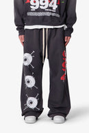 Pantalon de survêtement ultra ample Enemy - Noir délavé