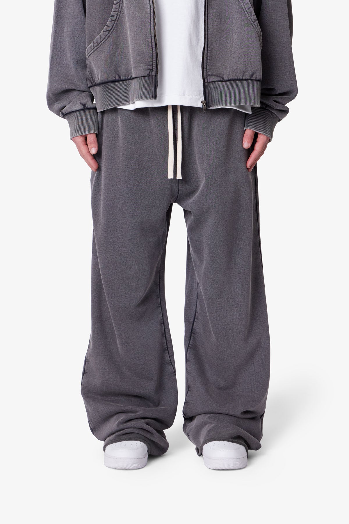 Ultra Baggy Fleece Sweatpants - Vintage Black | mnml