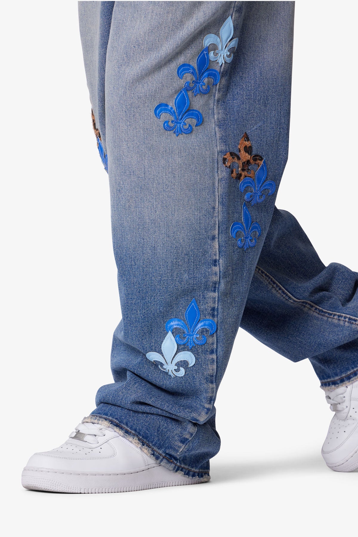 新品　PP* closet　Fleur Denim Ultra Baggy Fleur Denim - Blue | mnml