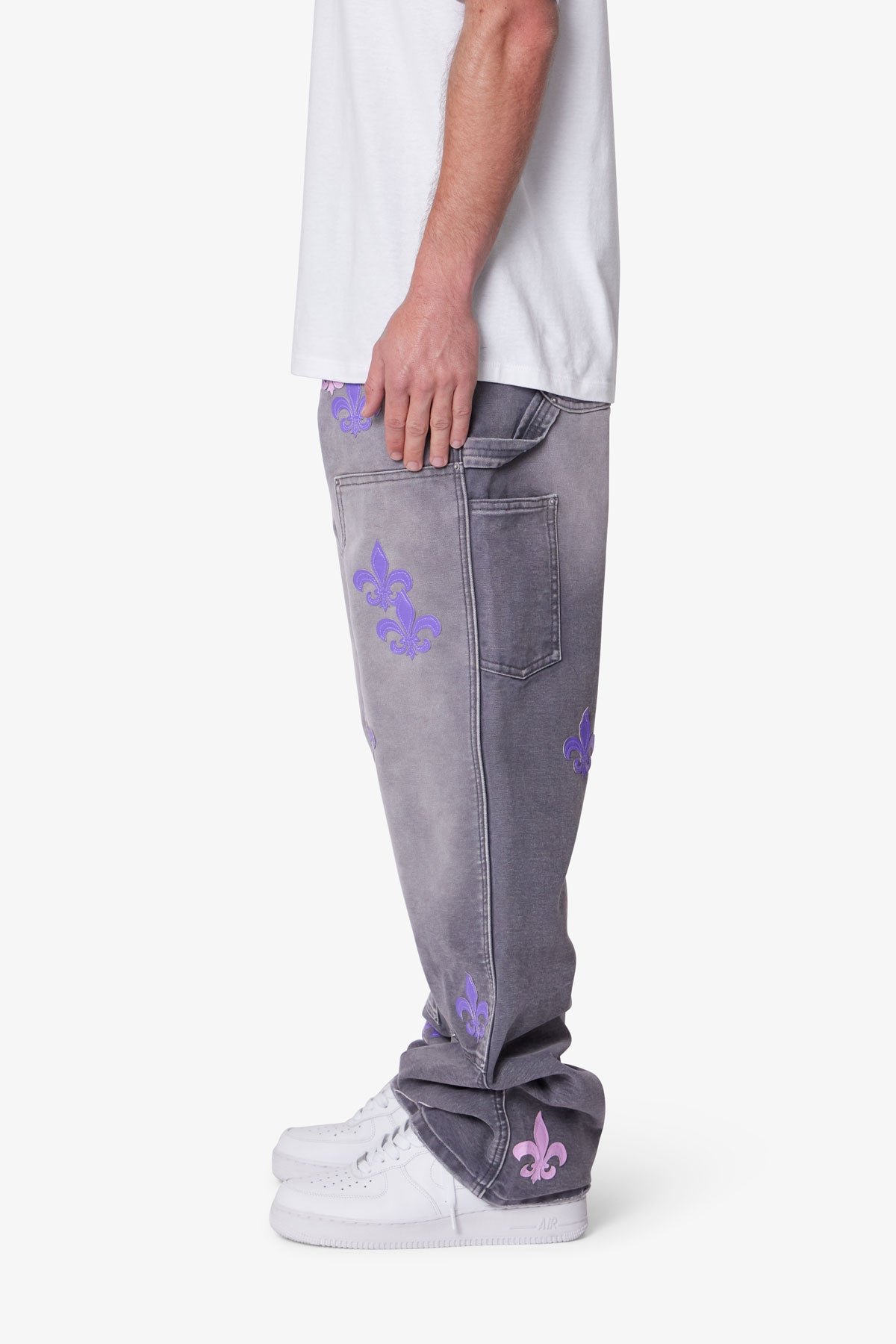 Ultra Baggy Fleur Double Knee Pants - Grey | mnml