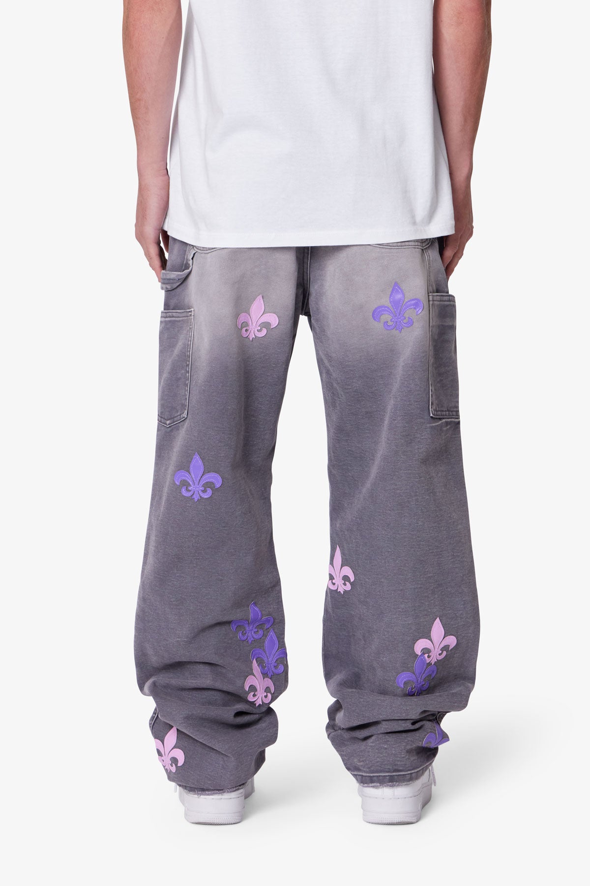 Ultra Baggy Fleur Double Knee Pants - Grey | mnml