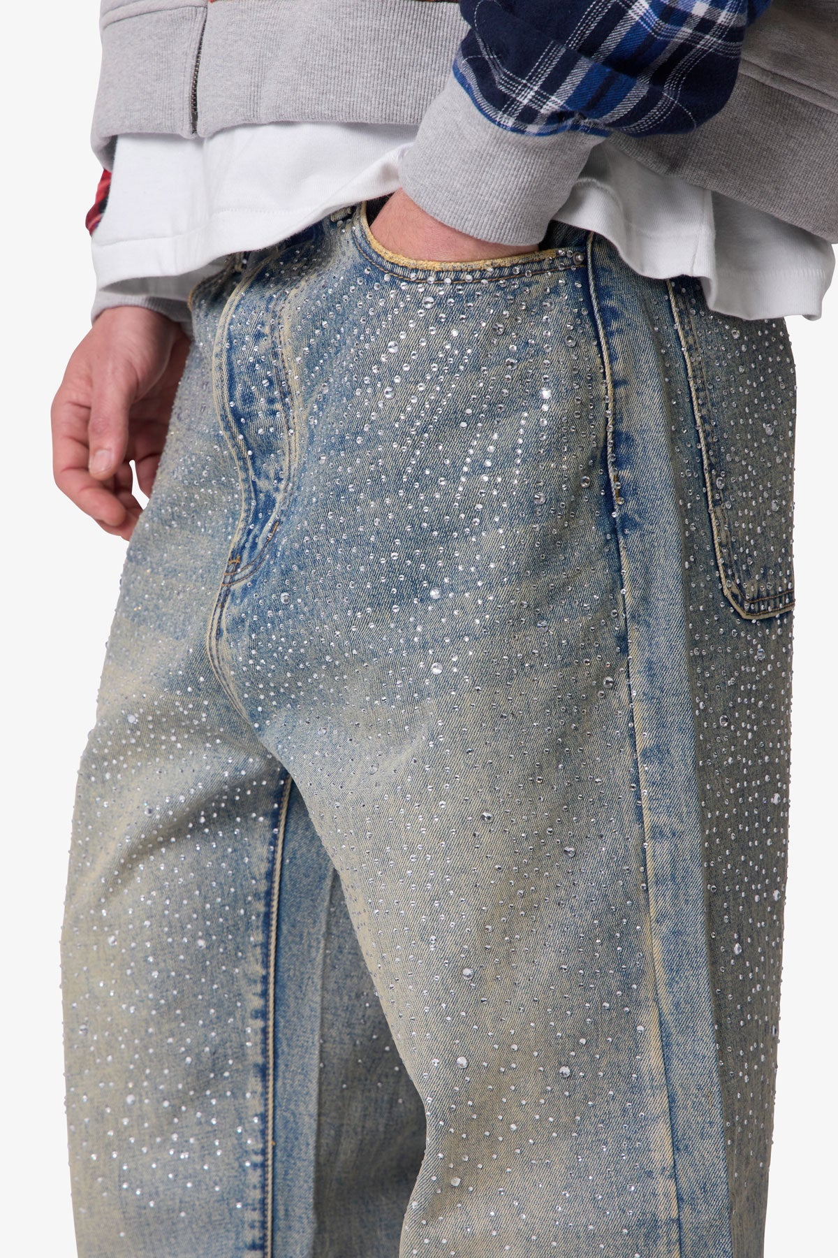 Ultra Baggy Gem Denim - Blue | mnml