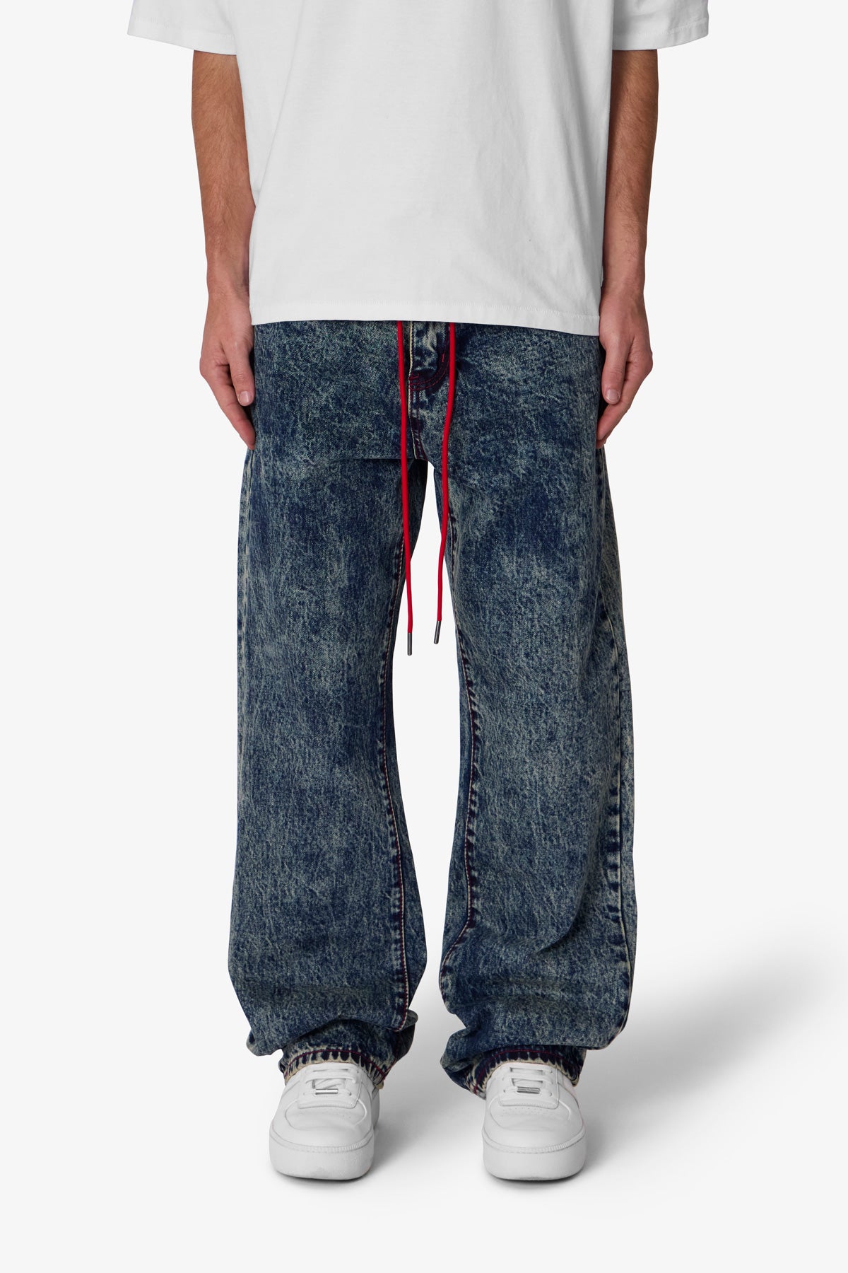 V714 Lace Band Denim - Blue | mnml