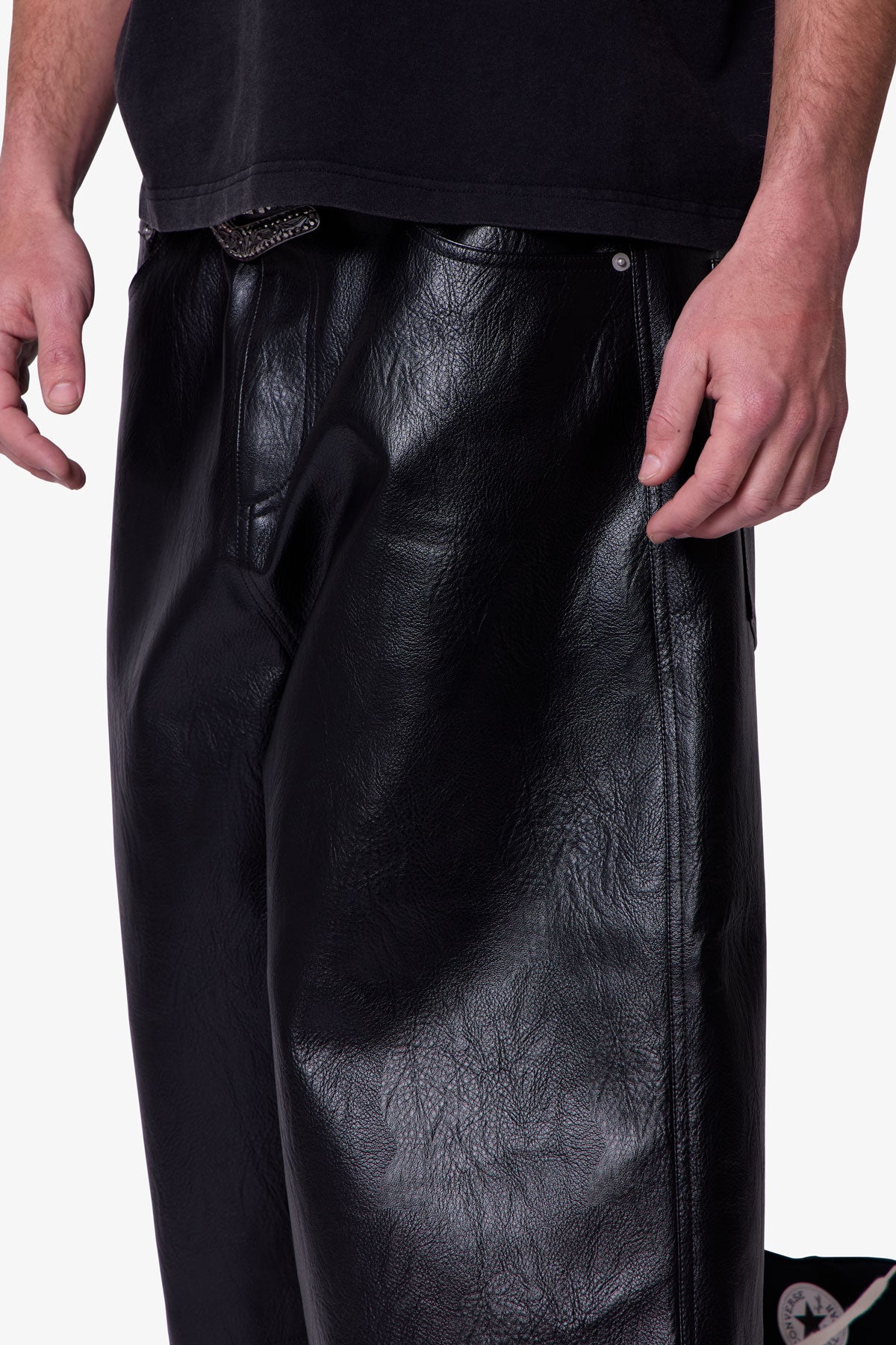 【MNML】ウルトラ バギー スタッズ レザー ショーツ Astro Leather Shorts / アストロレザーショーツ（その他パンツ