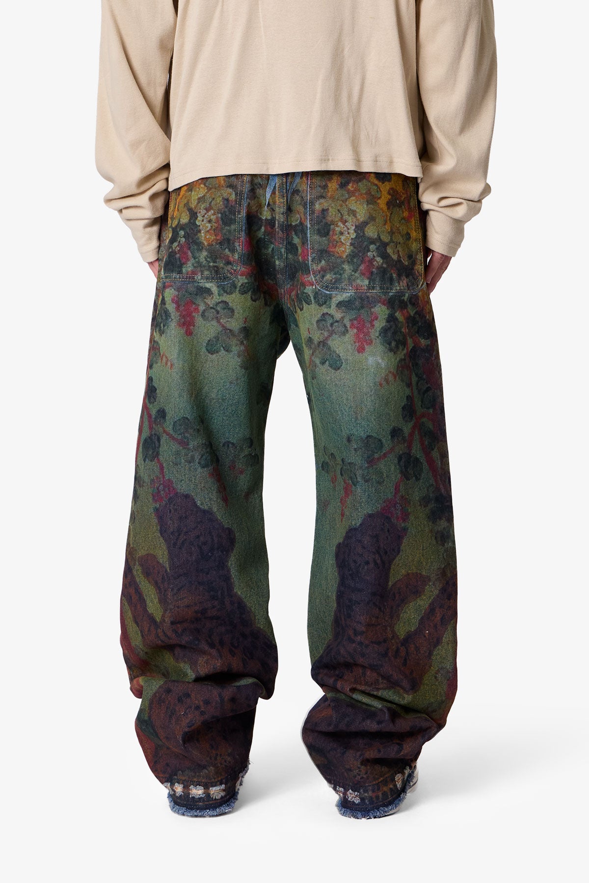 Ultra Baggy Leopard Denim - Multi | mnml