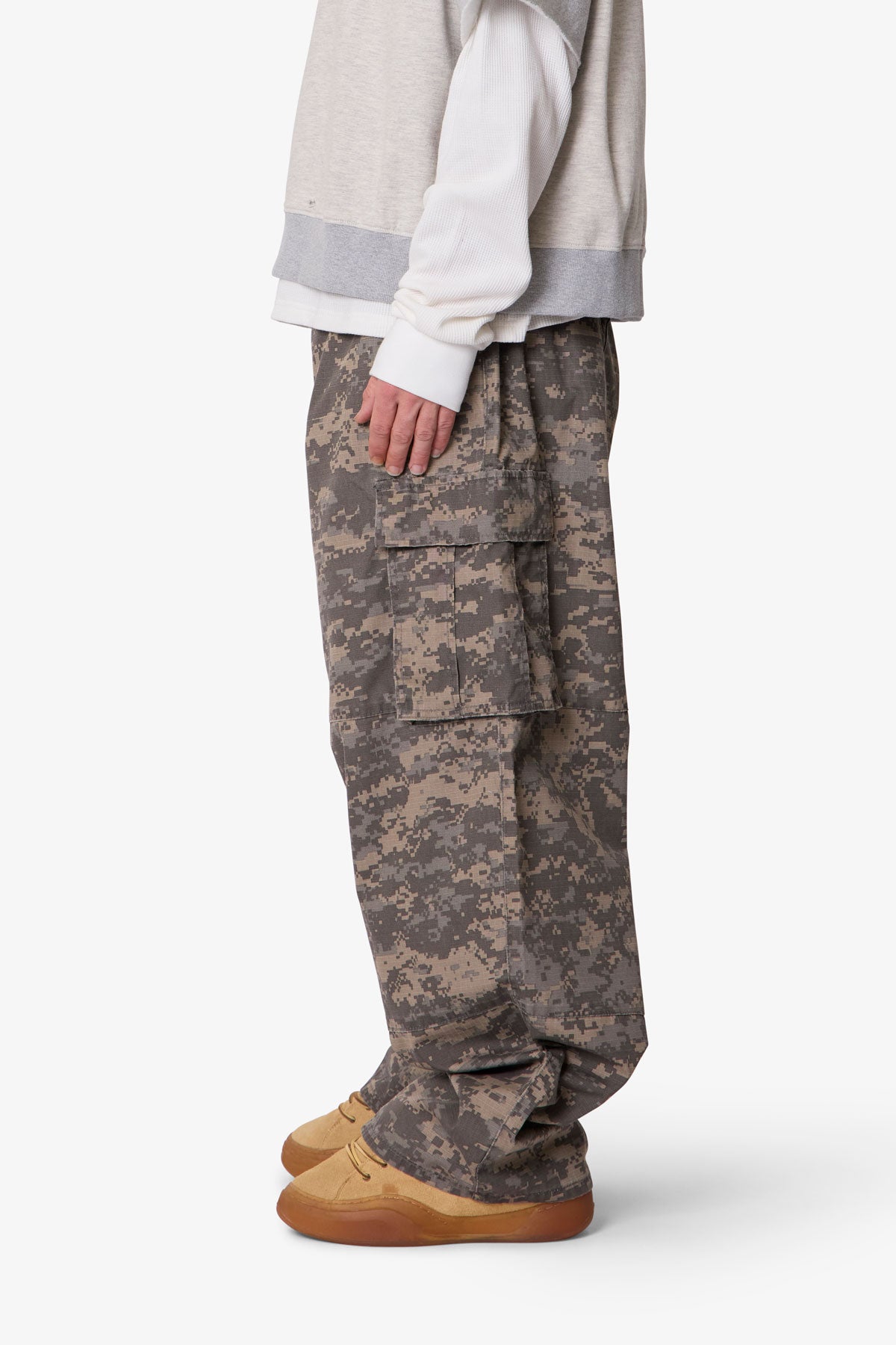 Mega Baggy Cargo Pants - Digi Camo | mnml