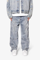 Ultra Baggy Moto Denim - Blue