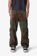 Pantalon cargo NR10 ultra ample - Vert