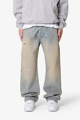 Sand Washed Denim - Light Sand Washed Blue