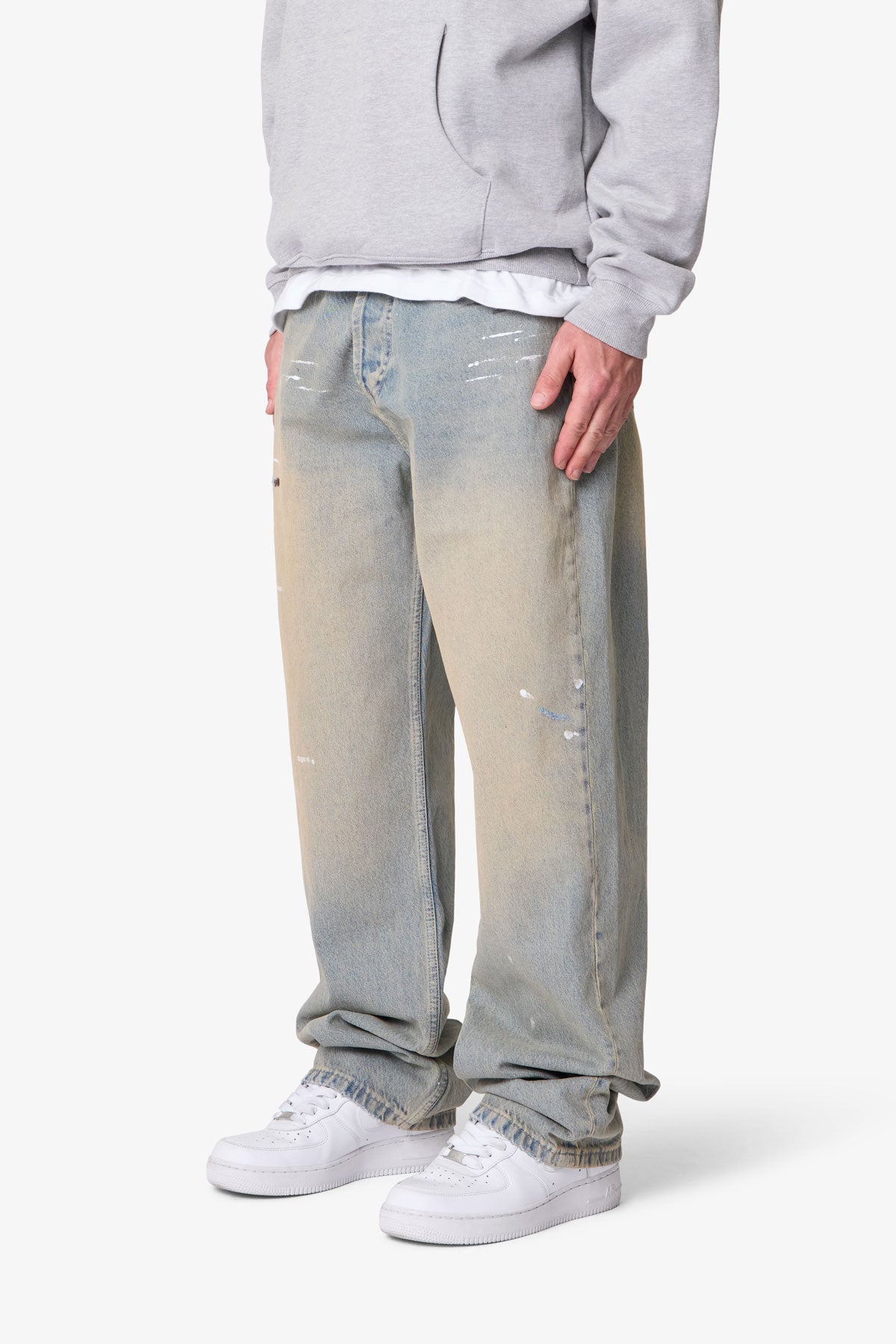 Ultra Baggy Painter Denim - Light Sand Washed Blue | mnml