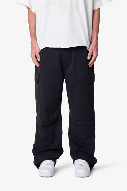 Ultra Baggy Ripstop Cargo Pants - Black