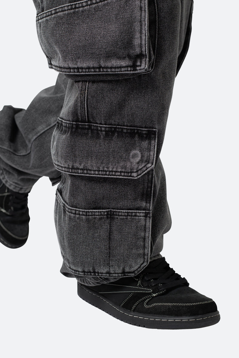 Washed Black Carpenter Jeans In Skate Fit