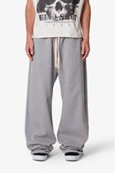 Pantalones deportivos holgados - Gris oscuro jaspeado