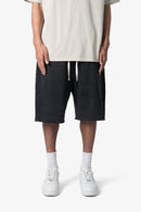 Pantalones cortos deportivos holgados - Negro lavado