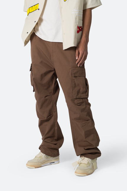 Ultra Baggy Vintage Cargo Pants - Brown