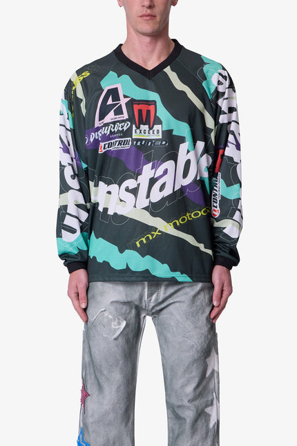 Unstable Moto Shirt - Mint Multi