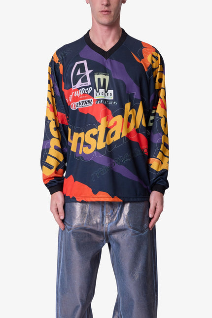 Unstable Moto Shirt - Orange Multi
