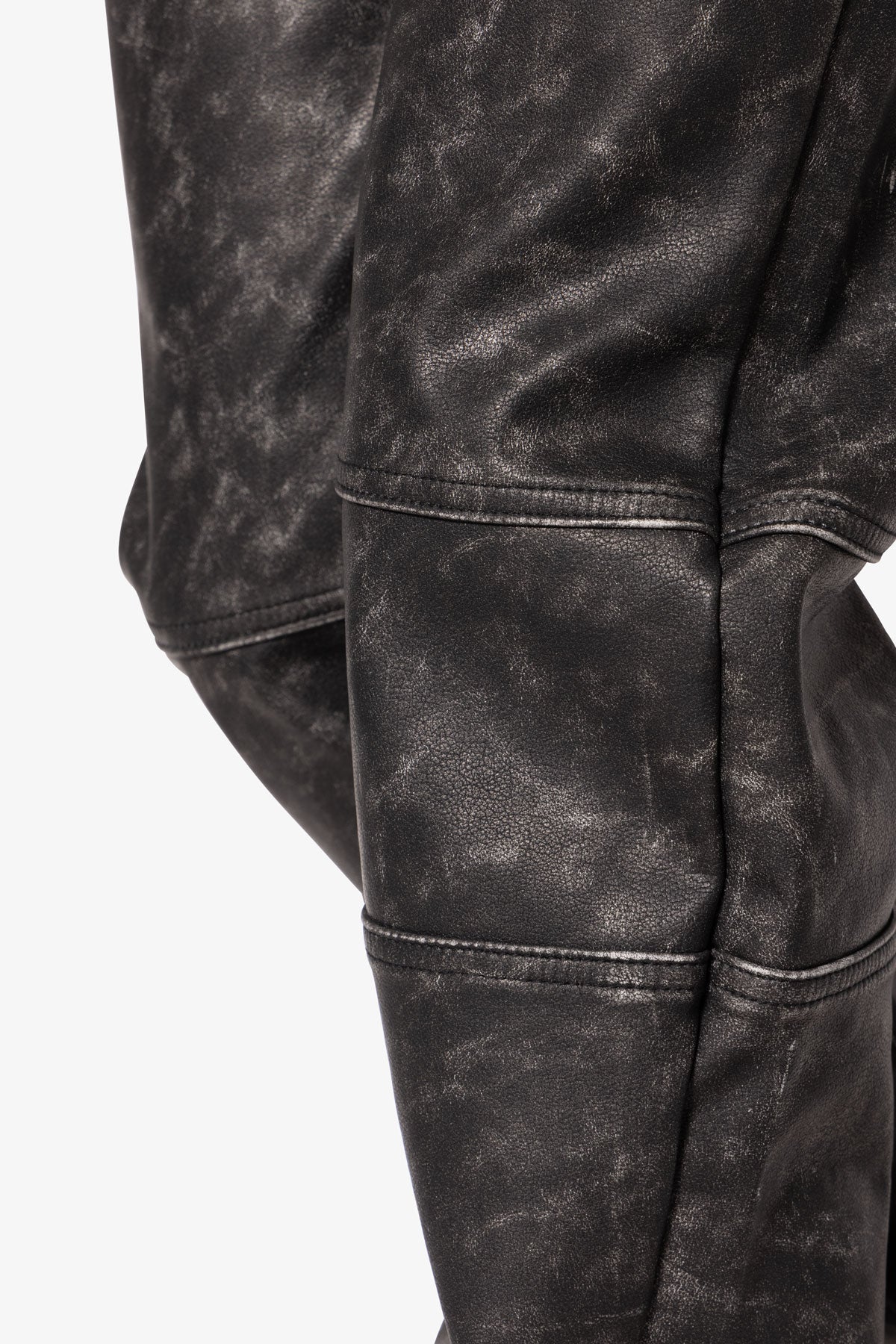 パンツ mnml leather jeans black denim 28 B729-Waxed-Denim-Black_600x600