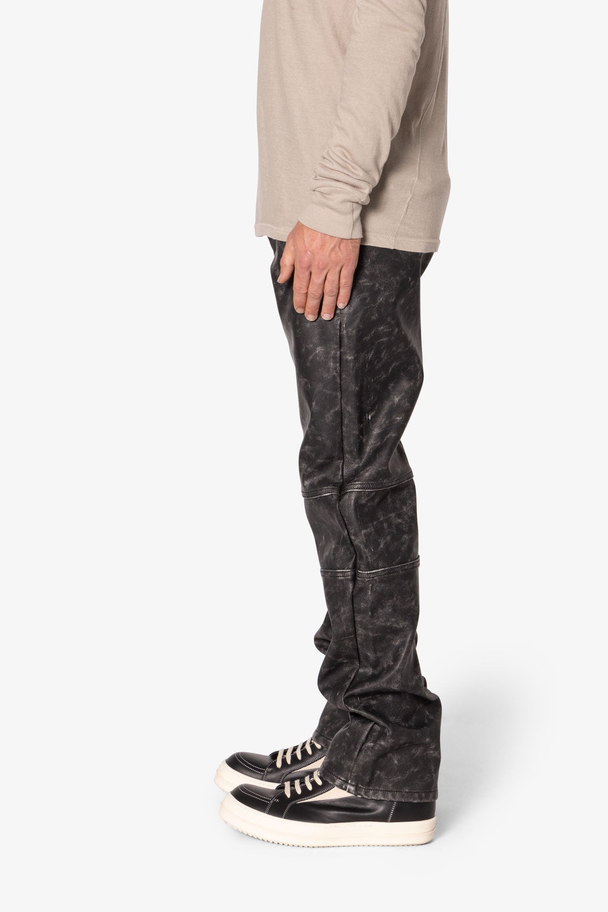 パンツ mnml leather jeans black denim 28 楽天市場】mnml デニム ジーンズ レザーパンツ メンズ 黒