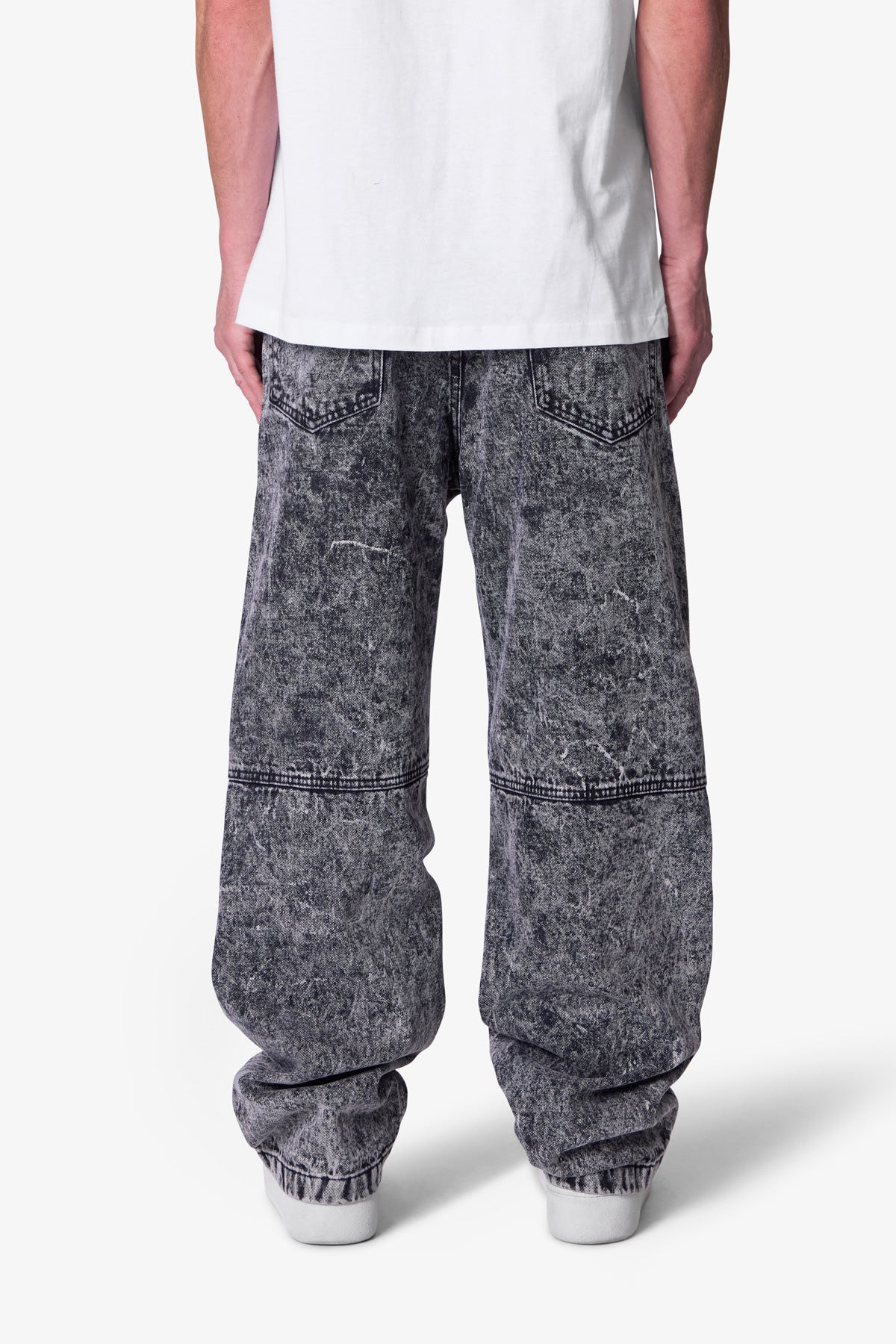 V741 Front Washed Cargo Denim - Grey | mnml