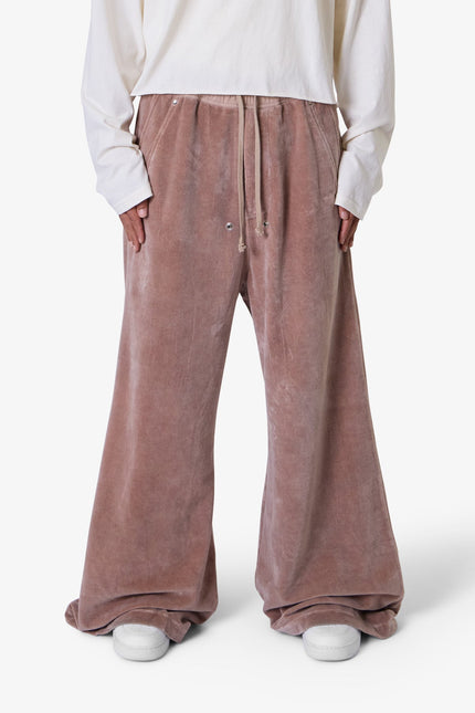 Velvet Rave Sweatpants - Mauve