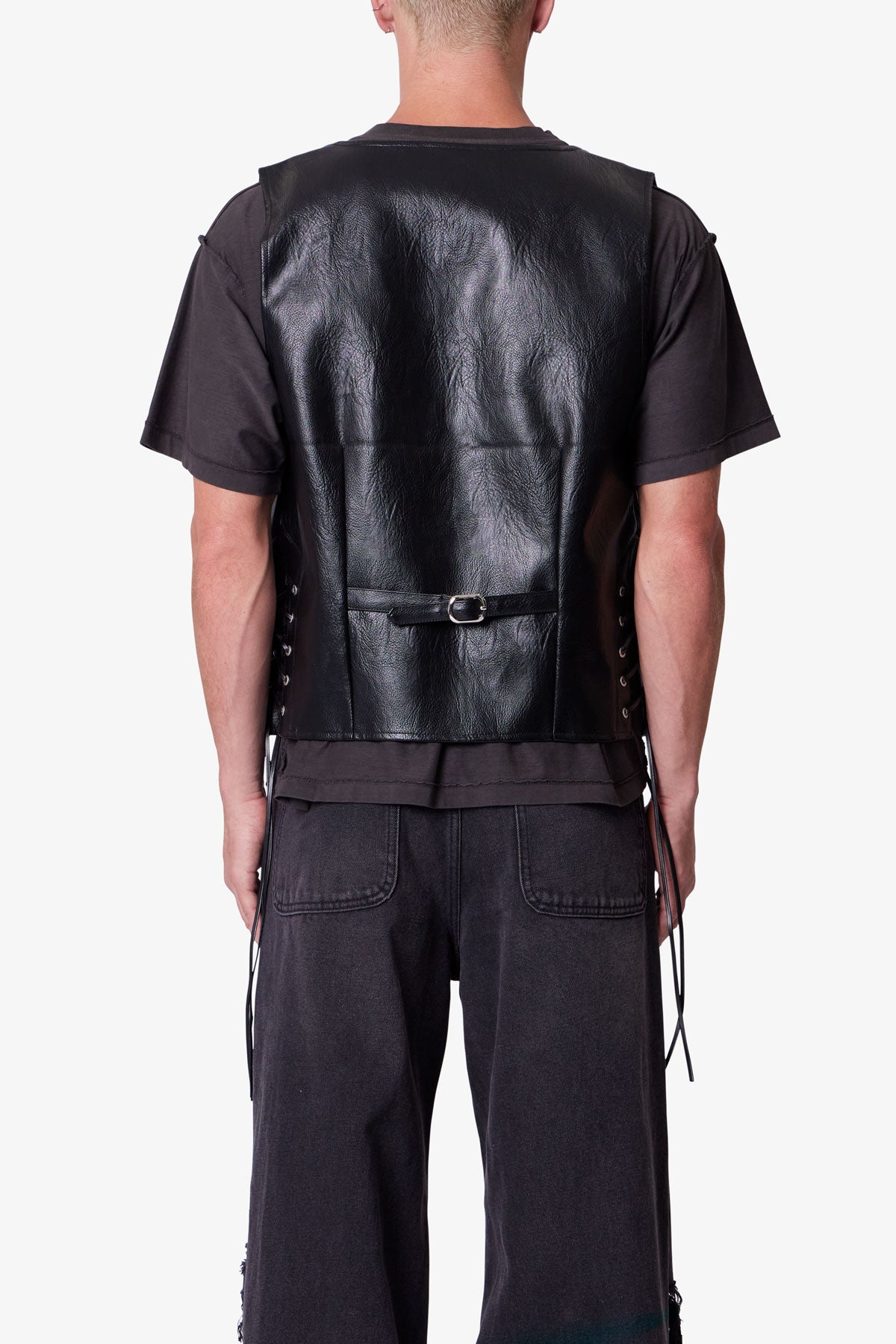 Vintage Biker Vest - Black | mnml