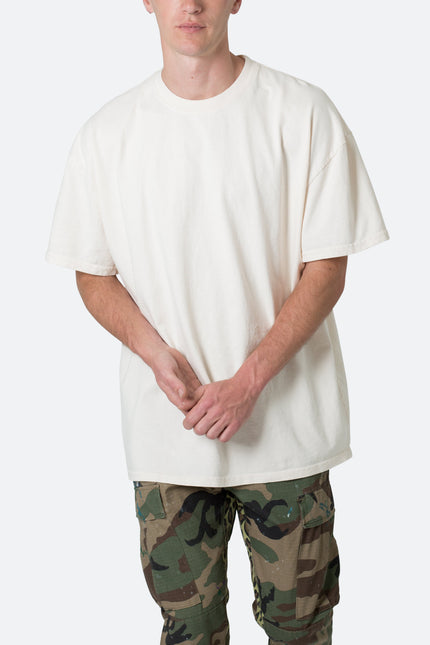 Camiseta vintage de corte recto - Blanco roto