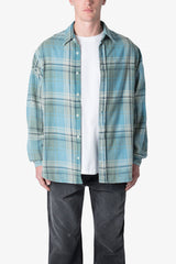 Vintage Plaid Shirt - Blue/Black