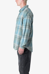 Vintage Plaid Shirt - Blue/Black