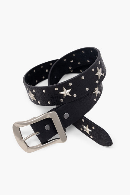 Vintage Star Belt - Black