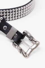 Vintage Studded Belt - Black