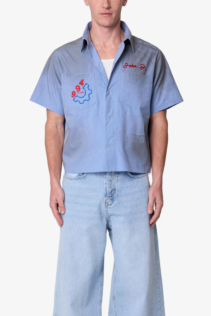 Vintage Work S/S Shirt - Light Blue