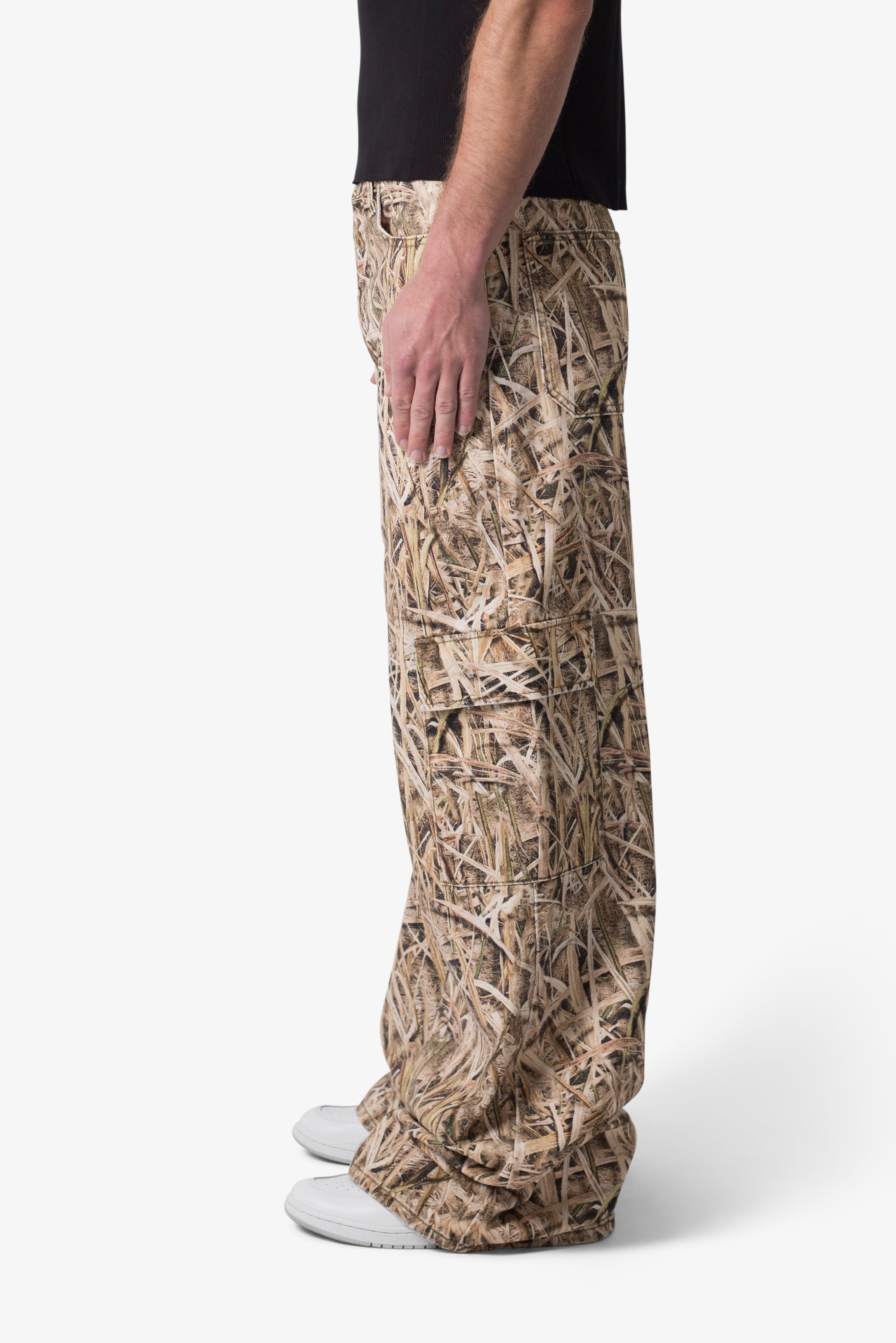 Stock-99 Baggy Denim - Grass Camo | mnml