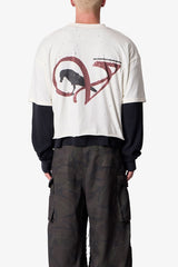 Voyeur Layered Thermal L/S Tee - White/Black