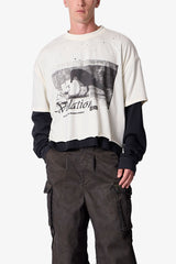Voyeur Layered Thermal L/S Tee - White/Black